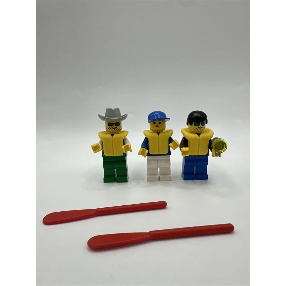 Vintage LEGO Town 6514 Trail Ranger 6665 River Runners Near Complete Sets Lot